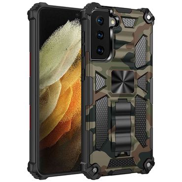 Outdoor Hülle für Samsung Galaxy S21 ULTRA Camouflage Shockproof PC Schutzcover