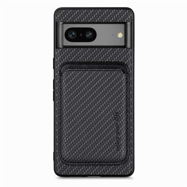TPU Hülle für Google Pixel 7 Carbon Fiber Magnetic Bag Card Schutz Hülle Cover
