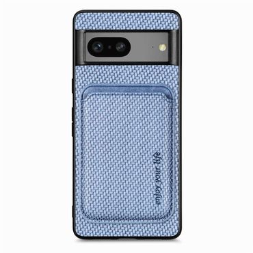 TPU Hülle für Google Pixel 7 Carbon Fiber Magnetic Bag Card Schutz Hülle Cover