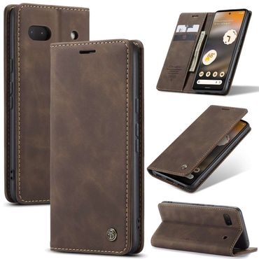 CASEME Handy Tasche für Google Pixel 6a Wallet 013 Series Klapp Hülle Business, Farbe: Coffee