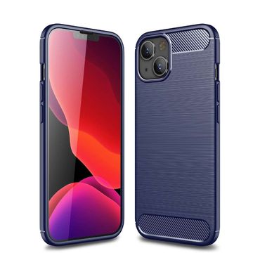 TPU Hülle für Apple iPhone 14 Carbon Fiber Skin Brushed Schutzcover Soft Case