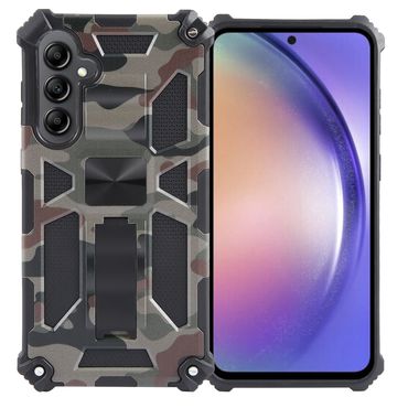 Outdoor Hülle für Samsung Galaxy A55 Camouflage Shockproof Schutz Armor Cover