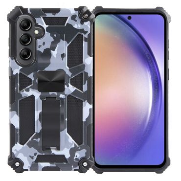 Outdoor Hülle für Samsung Galaxy A55 Camouflage Shockproof Schutz Armor Cover