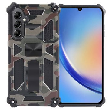 Outdoor Hülle für Samsung Galaxy A35 Camouflage Shockproof Schutz Armor Cover