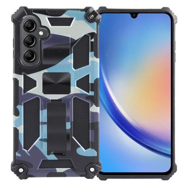 Outdoor Hülle für Samsung Galaxy A35 Camouflage Shockproof Schutz Armor Cover