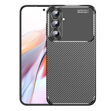 TPU Hülle für Samsung Galaxy A55 Carbon Fiber Muster Shockproof Back Cover Case