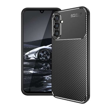 TPU Hülle für Samsung Galaxy A14 Carbon Fiber Muster Shockproof Back Cover Case