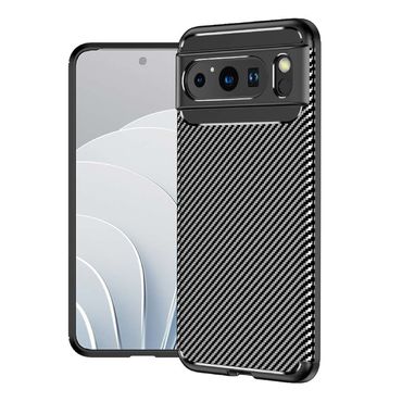 TPU Hülle für Google Pixel 8 PRO Carbon Fiber Muster Shockproof Back Cover Case