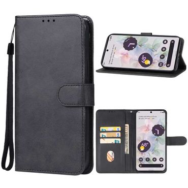 Handy Tasche für Google Pixel 8 Wallet Magnet Klappetui Hülle Kartenfach Case, Farbe: Schwarz