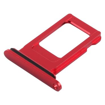 Sim Tray für Apple iPhone XR Karten Halter Fach Schlitten Slot Adapter Holder, Farbe: Rot