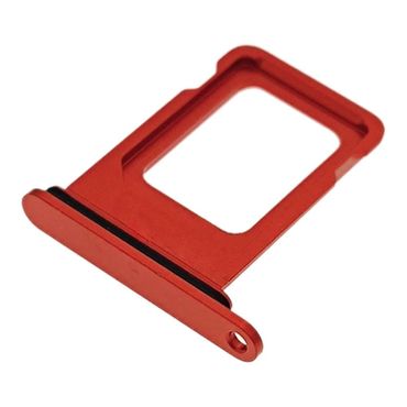Sim Tray für Apple iPhone 13 Karten Halter Fach Schlitten Slot Adapter Holder, Farbe: Rot