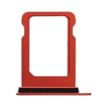 Sim Tray für Apple iPhone 13 MINI Karten Halter Fach Schlitten Adapter Holder, Farbe: Rot