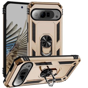Outdoor Hülle für Google Pixel 9 9 PRO TPU PC Hybrid Sergeant Armor Schutzcover, Farbe: Gold