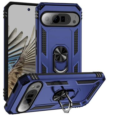 Outdoor Hülle für Google Pixel 9 9 PRO TPU PC Hybrid Sergeant Armor Schutzcover, Farbe: Blau
