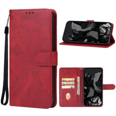 Handy Tasche für Google Pixel 9 9 PRO Wallet Magnet Klappetui Schutzhülle Case, Farbe: Rot