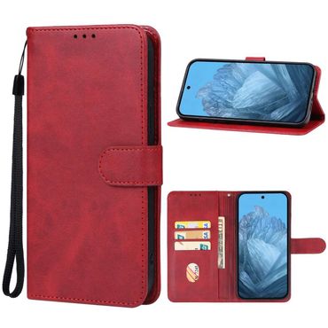 Handy Tasche für Google Pixel 9 PRO XL Wallet Magnet Klappetui Schutzhülle Case, Farbe: Rot