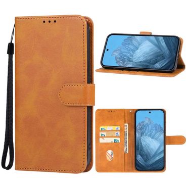 Handy Tasche für Google Pixel 9 PRO XL Wallet Magnet Klappetui Schutzhülle Case, Farbe: Braun