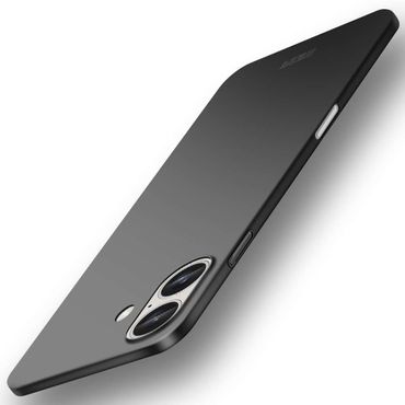 MOFI Hard Cover für Apple iPhone 16 ultradünne PC Handyhülle Matte Case Frosted, Farbe: Schwarz