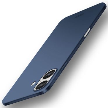 MOFI Hard Cover für Apple iPhone 16 ultradünne PC Handyhülle Matte Case Frosted, Farbe: Blau