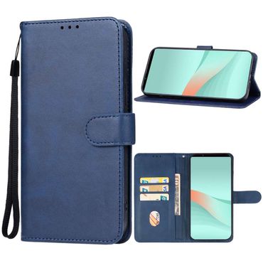 Handy Tasche für Sony Xperia 10 VI Wallet Magnet Klappetui Hülle Kartenfach Case, Farbe: Blau