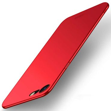 MOFI Hard Cover für Apple iPhone SE 2020 2022 ultradünne Handyhülle Matt Frosted, Farbe: Rot