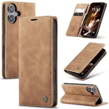 CASEME Handy Tasche für Apple iPhone 16 PLUS Wallet 013 Series Hülle Klapp Etui