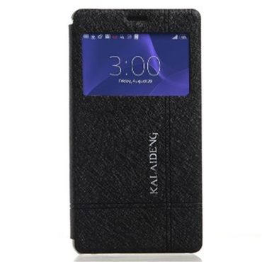 Wallet Case für Sony Xperia Z3 Compact KLD Iceland II Series, Farbe: Schwarz