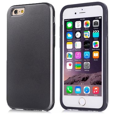 TPU Case für Apple iPhone 6 6S Kombination Surface Screen Protector, Farbe: Schwarz