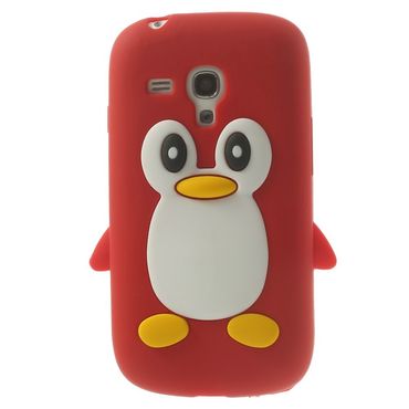 Silikon Case für Samsung Galaxy S3 Mini Soft Pinguin Cute 3D