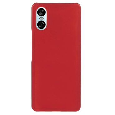 Hard Cover für Sony Xperia 10 VI Rubberized Polycarbonat Handy Hülle Matt Case, Farbe: Rot