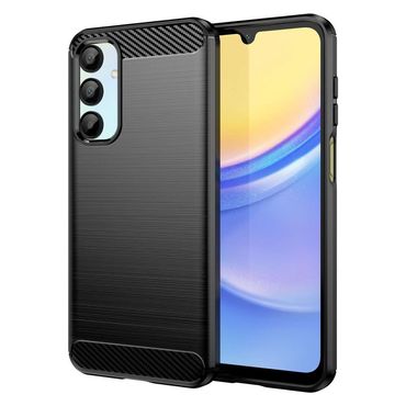 TPU Hülle für Samsung Galaxy A16 Carbon Fiber Skin Brushed Schutzcover Soft Case