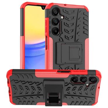 Outdoor Hülle für Samsung Galaxy A16 Tire Rutschfest Kickstand PC TPU Cover Case