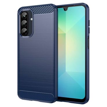 TPU Hülle für Samsung Galaxy A26 Carbon Fiber Skin Brushed Schutzcover Soft Case