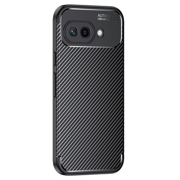 TPU Hülle für Google Pixel 9a Carbon Fiber Muster Shockproof Back Cover Case