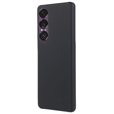 Hard Cover für Sony Xperia 1 VII Rubberized Polycarbonat Handy Hülle Matt Case, Farbe: Schwarz