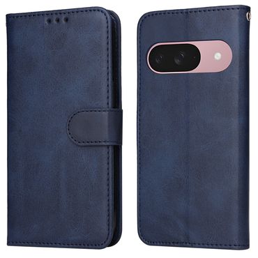 Handy Tasche für Google Pixel 9a Wallet Magnet Klappetui Hülle Kartenfach Case, Farbe: Blau