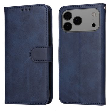 Handy Tasche für Apple iPhone 17 PRO MAX Wallet Magnet Klappetui Schutzhülle, Farbe: Blau