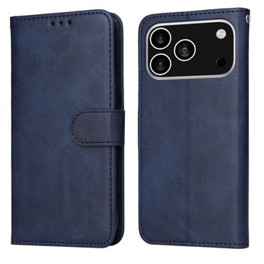Handy Tasche für Apple iPhone 17 PRO Wallet Magnet Klappetui Schutzhülle Case, Farbe: Blau