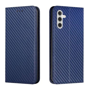 Handy Tasche für Samsung Galaxy S25 Carbon Fiber Wallet Hülle Magnet Klapp Etui