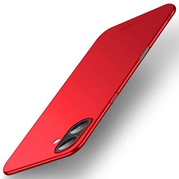 MOFI Hard Cover für Apple iPhone 17 ultradünne PC Handyhülle Matte Case Frosted, Farbe: Rot