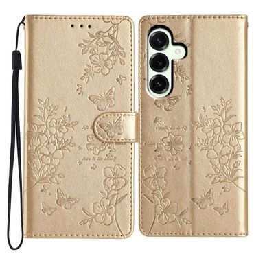 Handy Tasche für Samsung Galaxy S25 FE Wallet Flowers Butterfly Klapp Etui Case