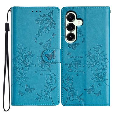 Handy Tasche für Samsung Galaxy S25 FE Wallet Flowers Butterfly Klapp Etui Case