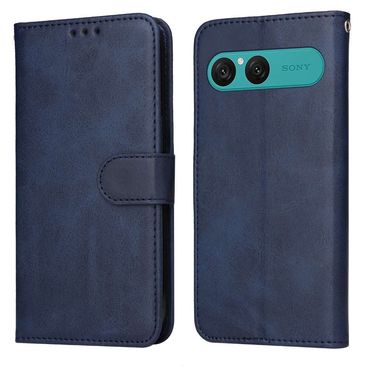 Handy Tasche für Sony Xperia 10 VII Wallet Magnet Klappetui Schutzhülle Case, Farbe: Blau