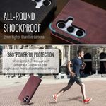 CASEME 013 Series Hülle wird der Kameraschutz und Fallschutz angezeigt, ein Jogger im Hintergrund in Rot für Galaxy S25 FE