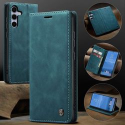 H130SA394A-CASEME-Handy-Tasche-fuer-Samsung-Galaxy-S25-FE-Wallet-013-Series-Huelle-Klapp-Etui_26.jpg CASEME 013 Series Hülle schräg von vorne und von hinten mit 3 vorteilhaften Perspektiven an der rechten Seite untereinander in Blau für Galaxy S25 FE