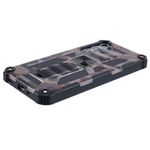 Hybrid Outdoor Hülle von hinten flach liegend in Camouflage Grün für Galaxy S25