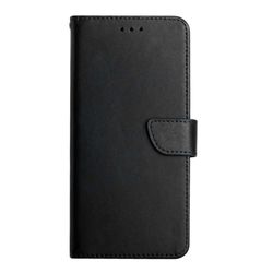 H127SA395A-Handy-Tasche-fuer-Samsung-Galaxy-S25-FE-Echt-Leder-Etui-Schutzhuelle-Wallet-Magnet_1.jpg Lederhülle von vorne in Schwarz für Galaxy S25 FE