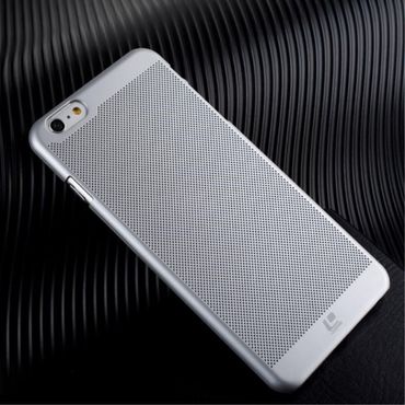 LOOPEE Hard Case für Apple iPhone 6 6S Hollow Mesh, Farbe: Silber