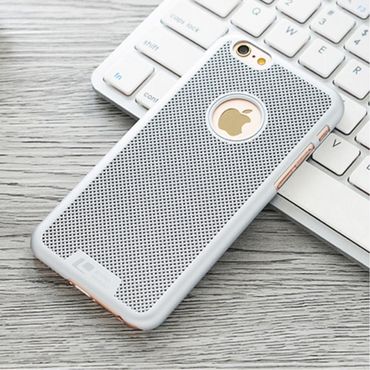 LOOPEE Hard Case für Apple iPhone 6 6S Woven Mesh Struktur, Farbe: Silber