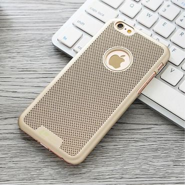 LOOPEE Hard Case für Apple iPhone 6 6S Woven Mesh Struktur, Farbe: Gold